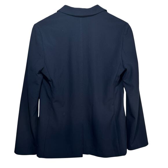 Etienne Aigner Womens Double Breasted Blazer Jacket Navy Blue Professional Chic - Picture 2 of 7